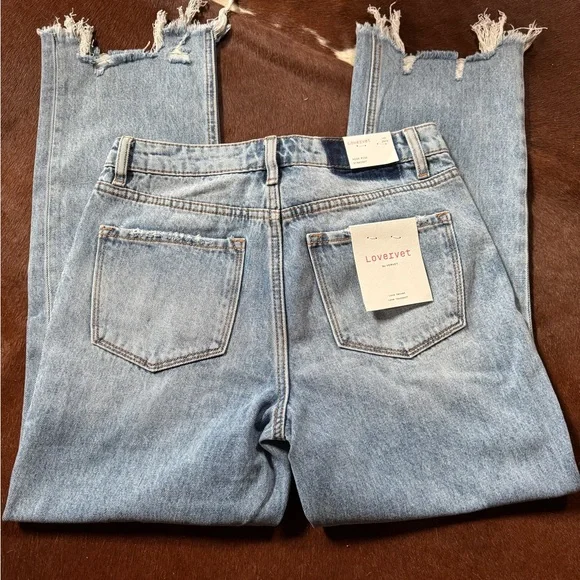 Lovervet High Rise Straight jeans, NWT- no stretch - Picture 2 of 5